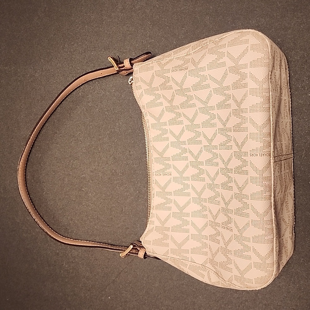 Michael Kors Monogram Tan Shoulder Bag